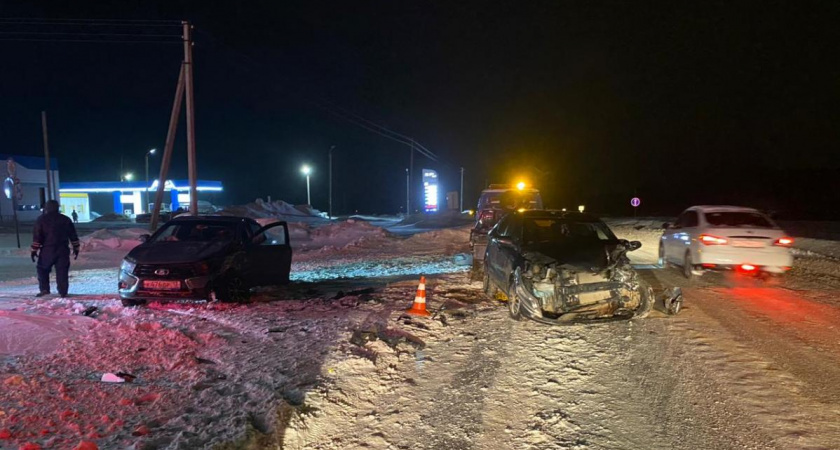 В Саранске в серьезном ДТП с Ладой пострадал 43-летний водитель Kia