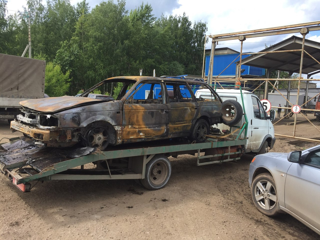 В пригороде Саранска сгорел автомобиль