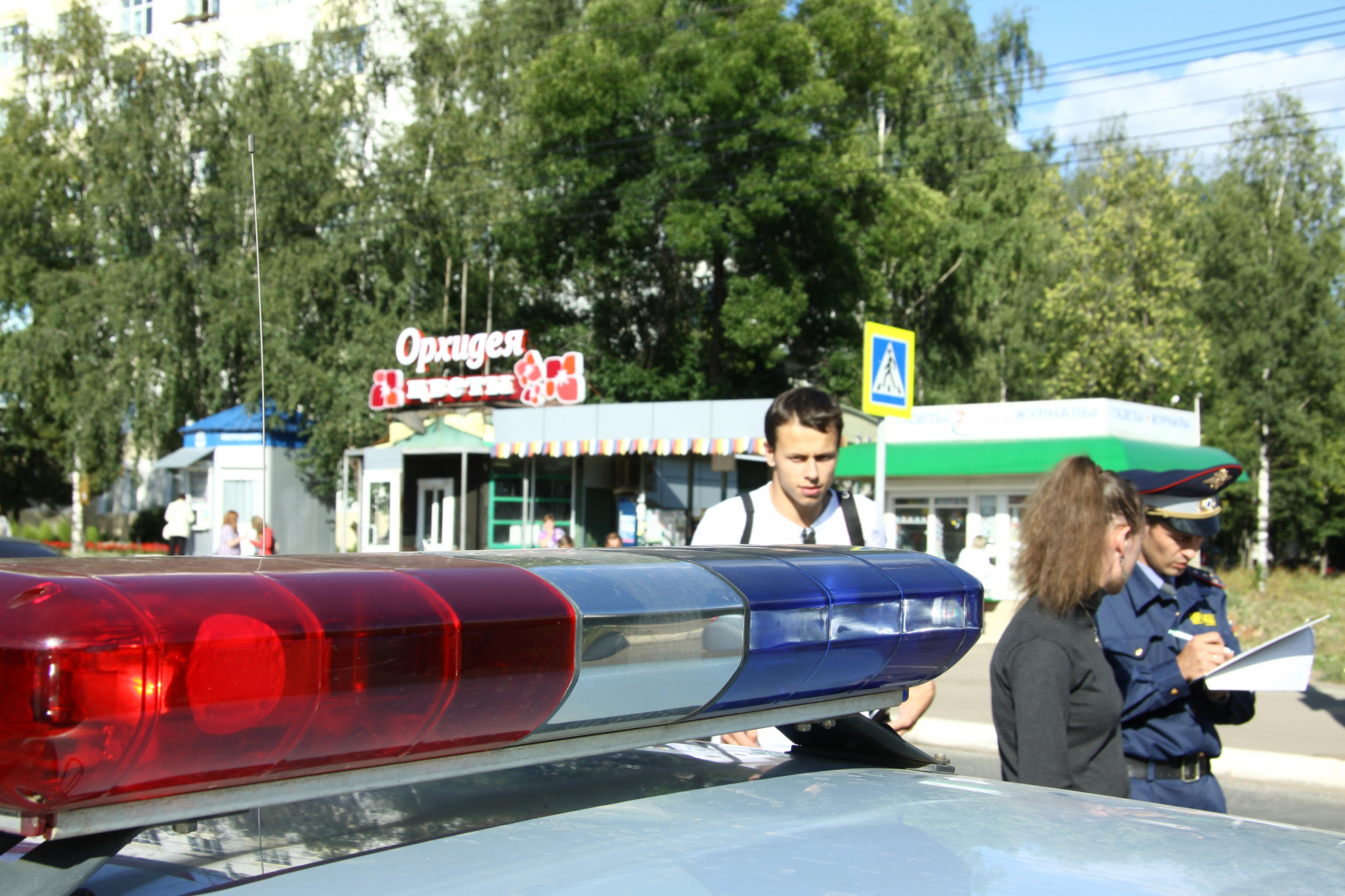 В Саранске невнимательная автоледи спровоцировала ДТП с мотоциклистом