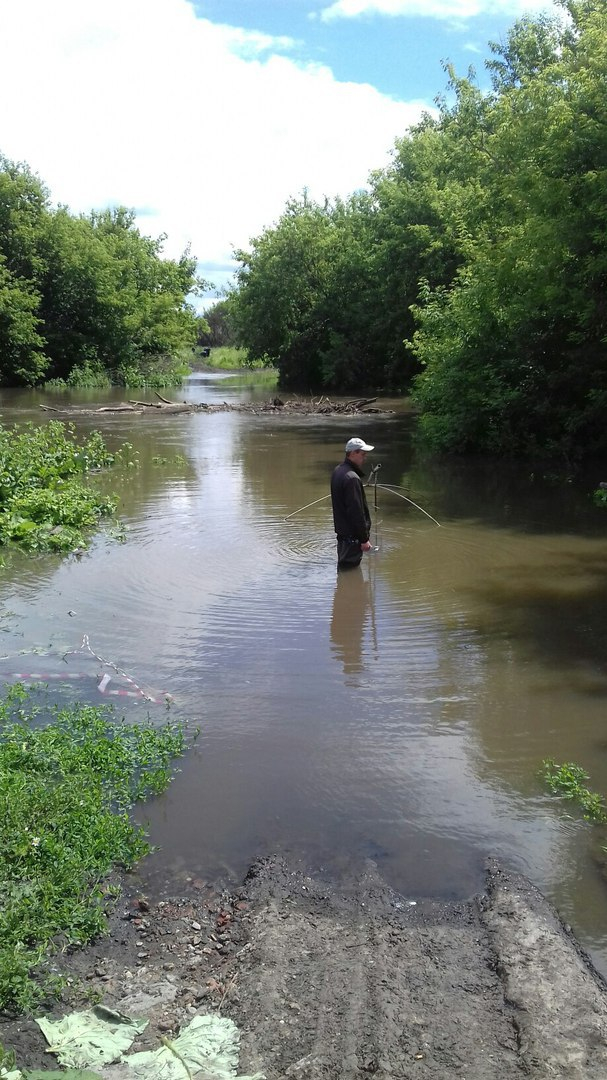 Последствие проливных дождей: в Мордовии затопило мост