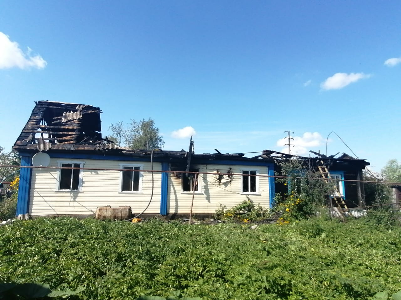 Житель Мордовии пытался потушить пожар в доме и получил сильные ожоги