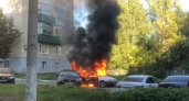 На улице Энгельса в Саранске горел автомобиль