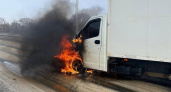 В Краснослободском районе грузовик загорелся во время движения