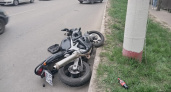 В Саранске водитель без прав сбил пару на мотоцикле