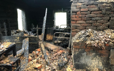В селе Зубово-Полянского района Мордовии сгорел жилой дом