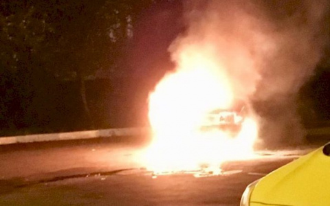 В Чамзинском районе Мордовии сгорела легковушка