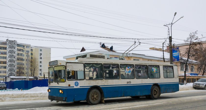 В Саранске произошел обрыв троллейбусной сети 