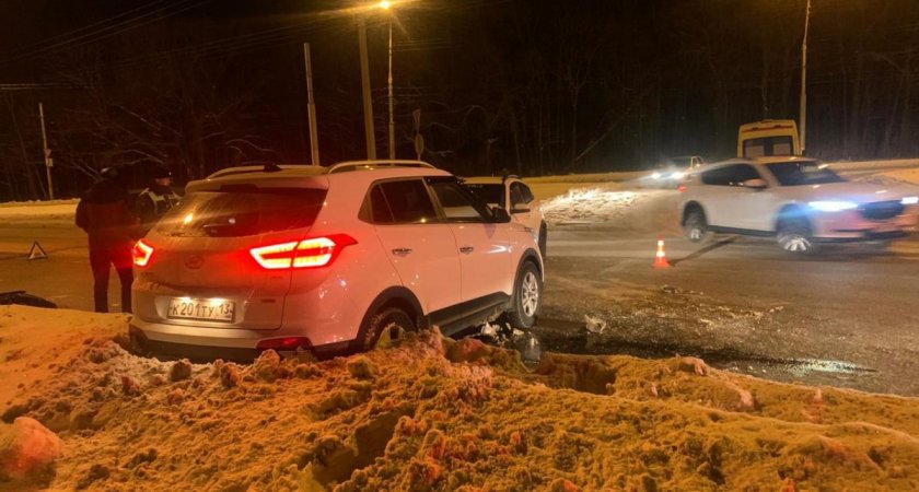 В Саранске 29 декабря Hyundai не пропустила Kia