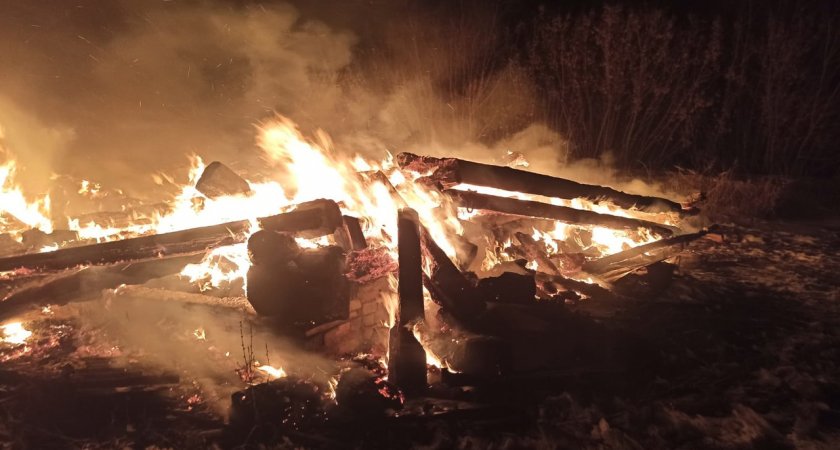 В Мордовии при пожаре в частном доме заживо сгорел мужчина 