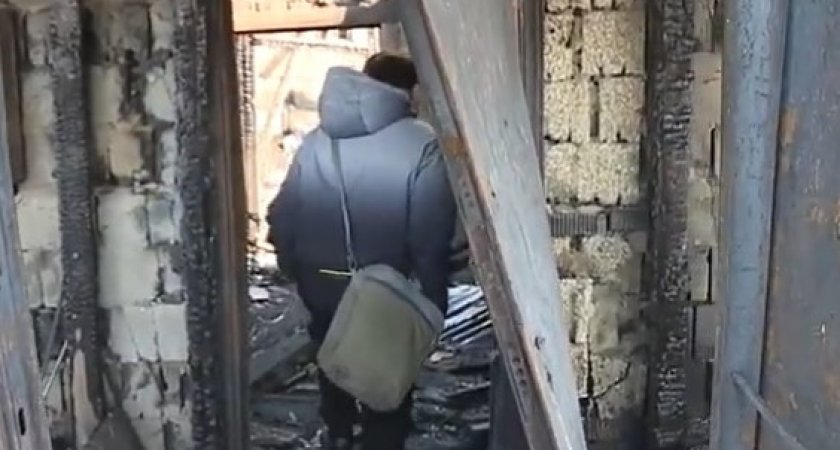 В Саранске пожар оставил многодетную семью без крыши над головой