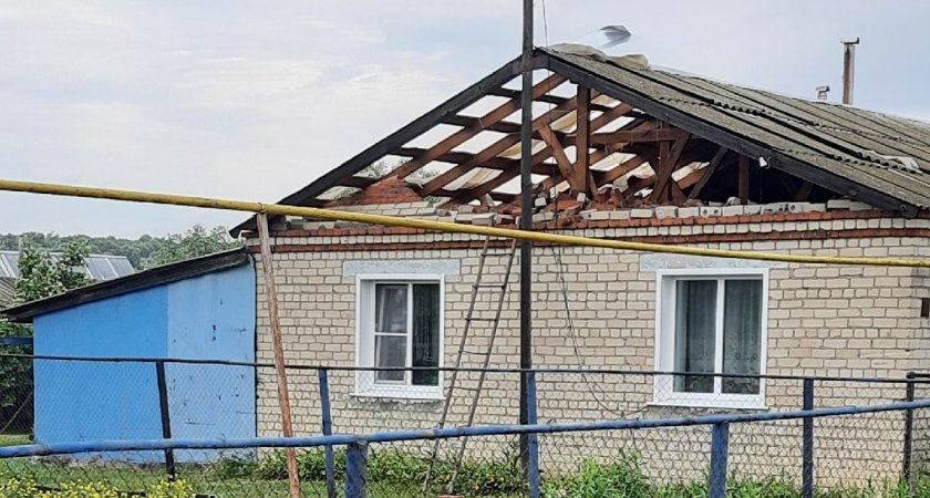 Один из населенных пунктов Мордовии пострадал от разгула стихии