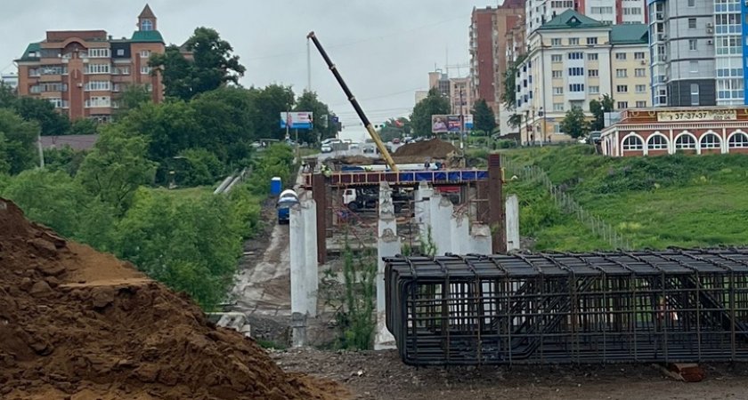 В Саранске строительство Ботевградского моста ведется согласно графику 