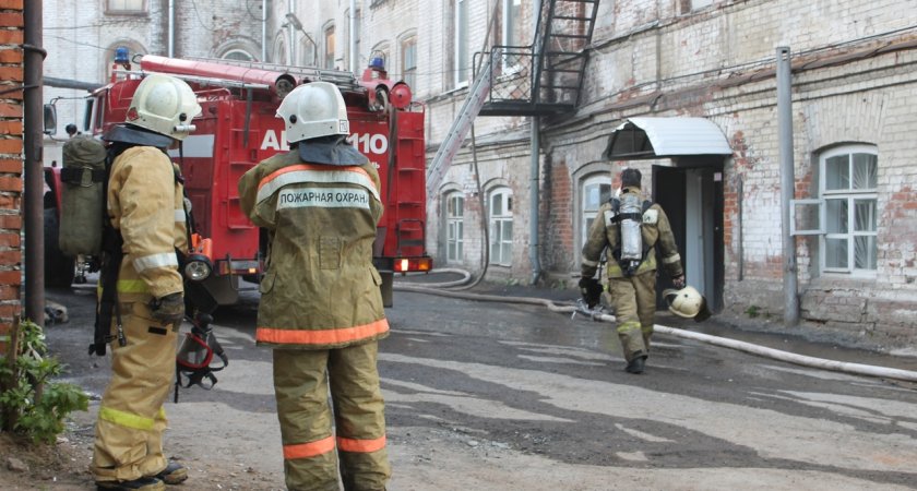 В центре Саранска был крупный пожар