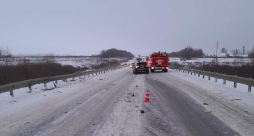 В Мордовии столкнулись две иномарки из-за погодных условий