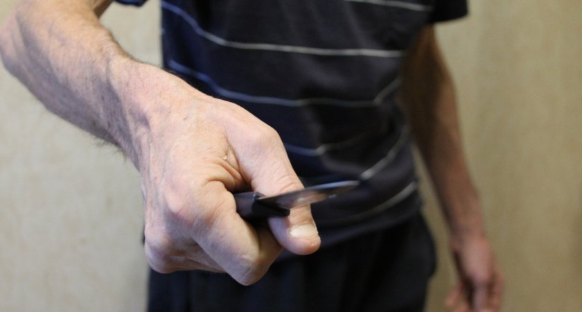 В Мордовии пенсионер ударил ножом сына из-за гостьи