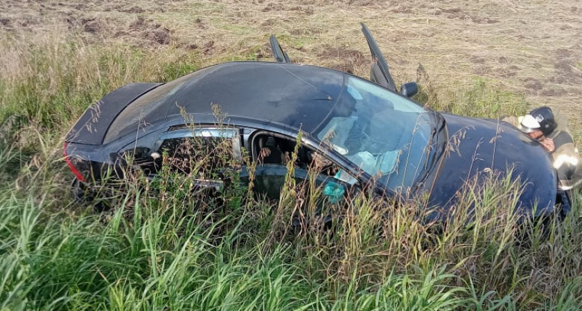 В Торбеевском районе Мордовии легковушка вылетела с трассы в кювет