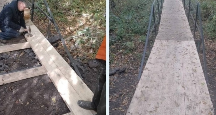 В Саранске завершили ремонт моста через Инсар