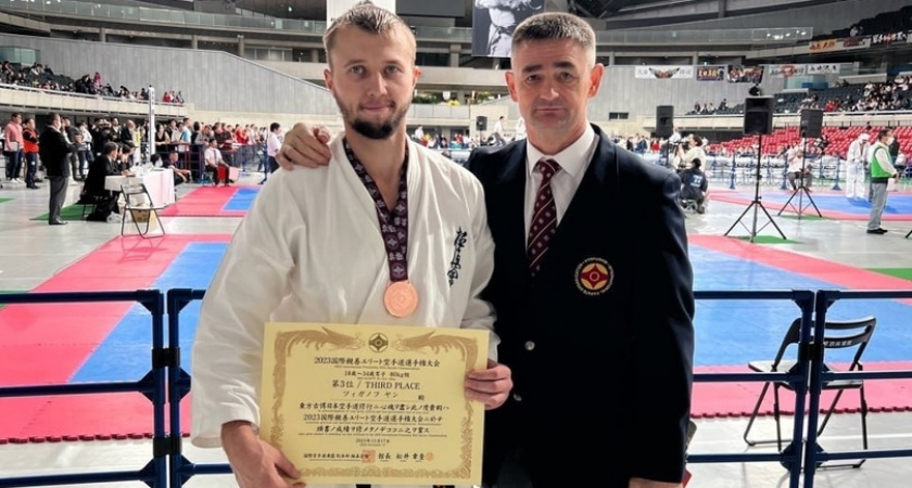 Артем Здунов поздравил Яна Цыганова с завоеванием бронзы на Абсолютном чемпионате мира по карате