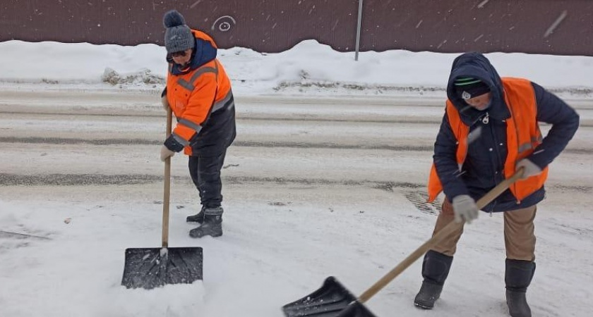В Саранске убрали 1145 кубометров снега за неделю 