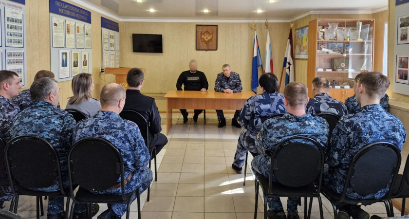 В Мордовии ветеран СВО встретился с сотрудниками СИЗО