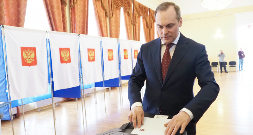 Артём Здунов проголосовал на выборах президента РФ