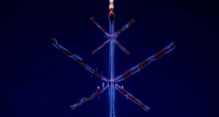 Телемачту Саранска украсит праздничная подсветка 1 июня, в День защиты детей