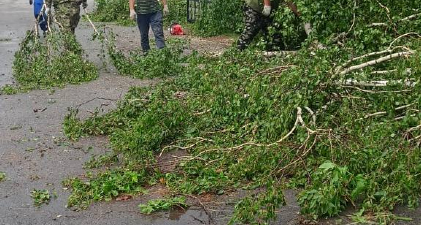В Саранске часть кровли со школы и детсада сорвало из-за ураганного ветра