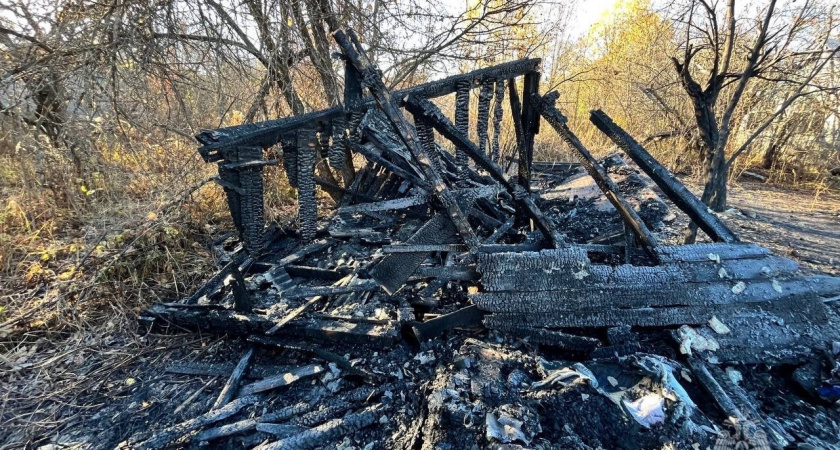 В Саранске погиб мужчина во время пожара в заброшенном доме