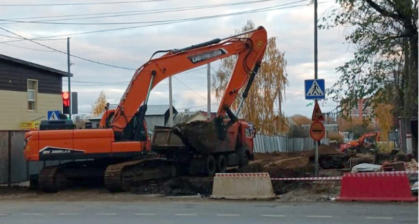 В Саранске идут работы по реконструкции одной нитки напорного коллектора