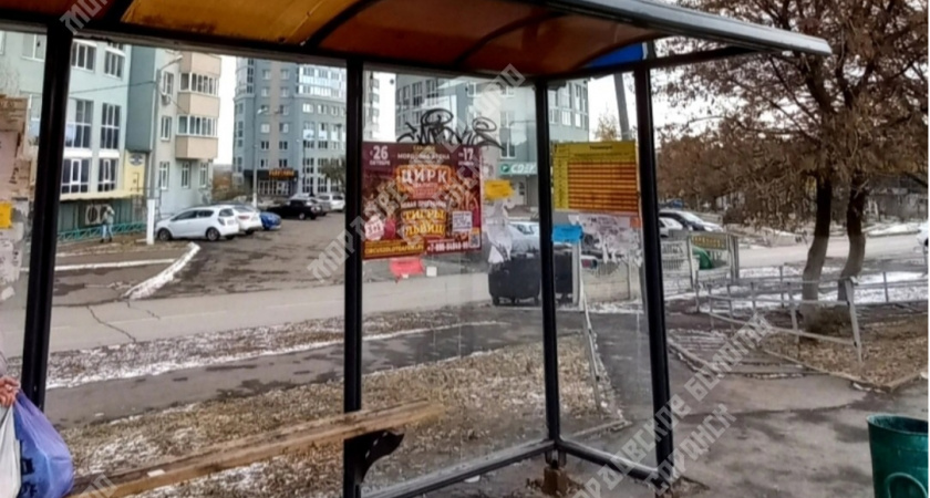 Жители Саранска недовольны состоянием остановки «Техникум»