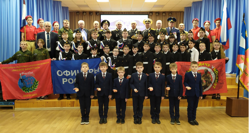 Саранская школа №28 пополнилась кадетами