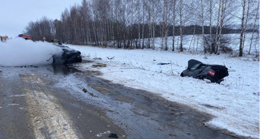 В Мордовии в ДТП с пожаром погиб 19-летний водитель