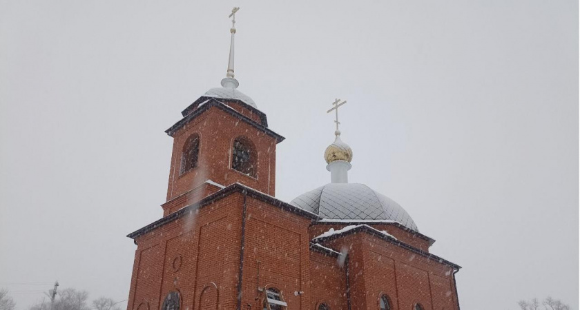 В Мордовии состоялась первая Божественная Литургия в строящемся храме