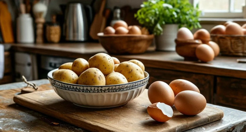 Взбиваем картофель с яйцом — и гора вкуснятины на ужин готова: у домашних аж за ушами пищит