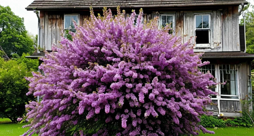 Сирень в пролёте: этот кустарник радует цветением с лета до зимы и превращает сад в пушистое облако круглый год