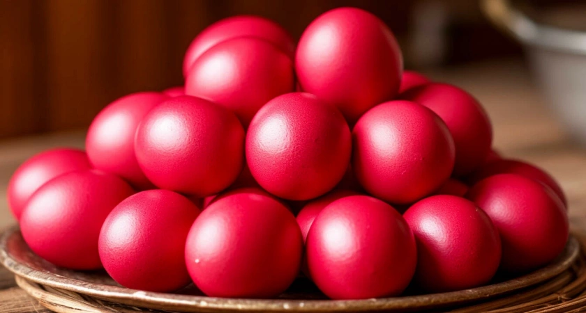 Свеклой и луковой шелухой давно не крашу: яркие, словно рубин, яйца на Пасху — без уксуса и лишних заморочек