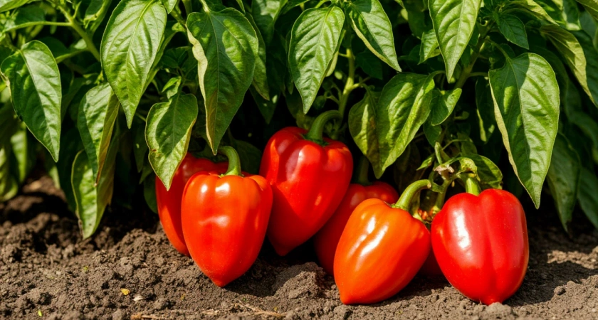 200 гр. в лунку — и перцы облепят все кусты: вырастут крупными и сладкими — урожай придется собираем мешками