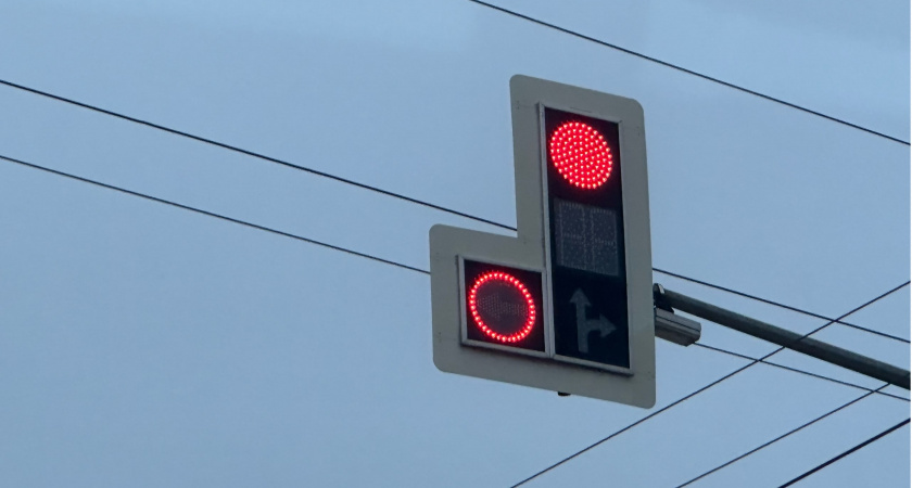 В Саранске отключили светофор на Восточном обходе