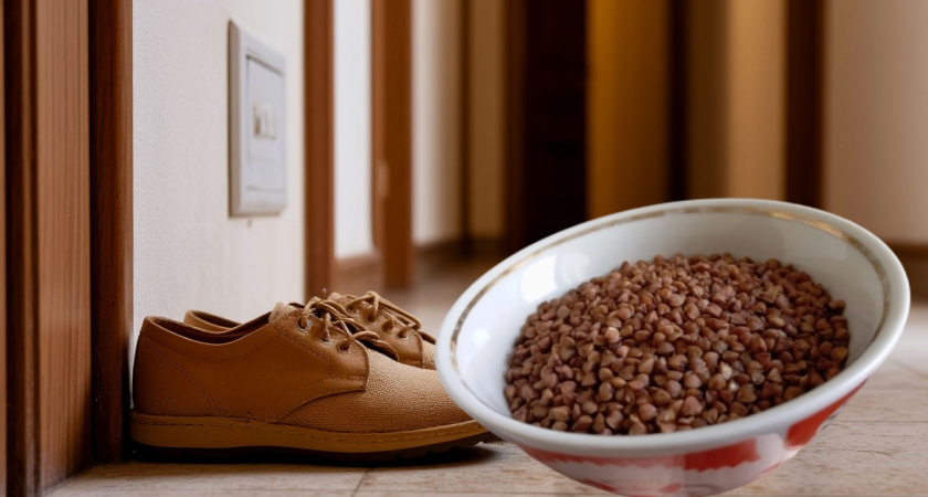 Для чего нужно сыпать гречку в обувь 