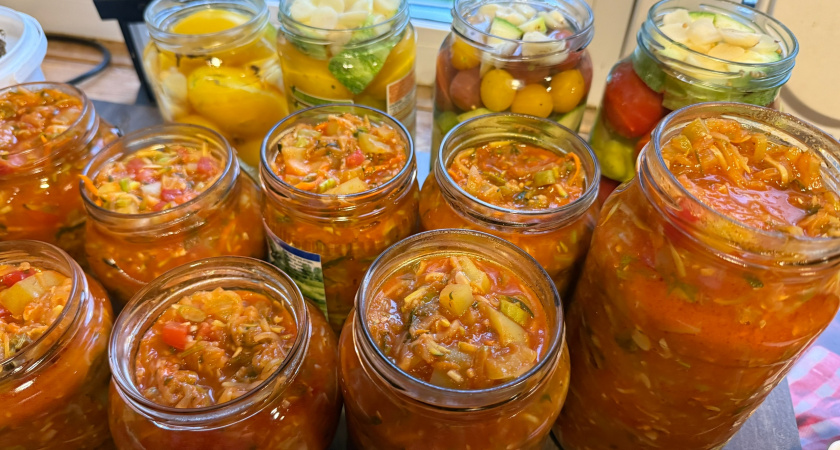 Рецепт овощного лечо с кабачками на зиму