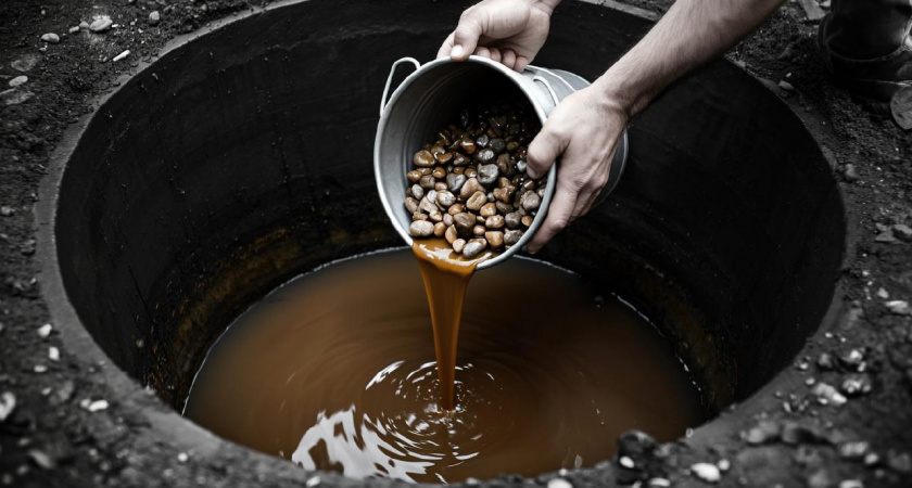 Зачем сосед раз в месяц кидает в выгребную яму камни: гадал весь посёлок, пока не подослали разведку