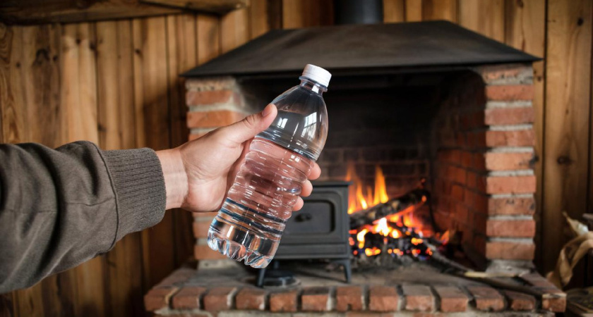 Берем пластиковую бутылку – и сажа вылетит в дымоход со скоростью звука: чистим печь без соли и крахмала легко