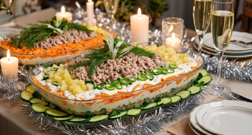 Затмит величием селедку под шубой: этот новогодний салат из свеклы задобрит Красную Огненную Лошадь и удивит гостей потрясающим вкусом