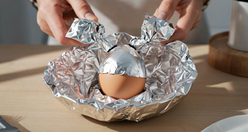 Попробовала сварить яйца в фольге и  вот что получилось: и почему раньше я не знала об этом советском лайфхаке