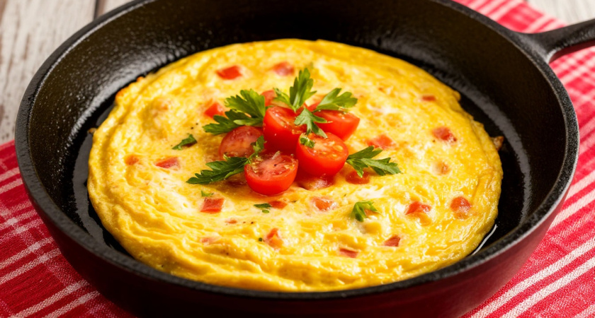 Готовлю пышный омлет на сковороде за 10 минут: рецепт, который одобрила вся семья 