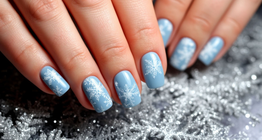 Снежная королева на максималках: на Новый год сделала "ледяной маникюр" - коллеги смотрят с завистью