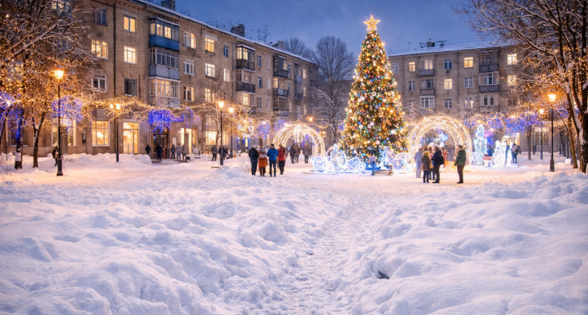 «Город украсили не власти, а бизнес»? Жители Саранска спорят о новогоднем облике города