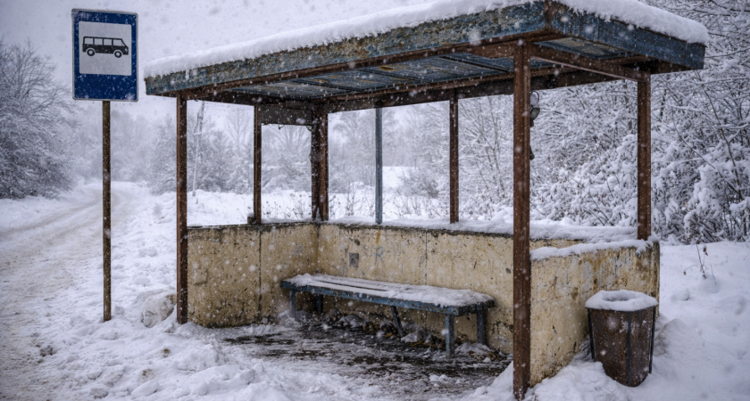 Без стёкол и части крыши: в Саранске жалуются на состояние остановки