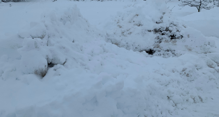 Сугробы в Мордовии бьют рекорды