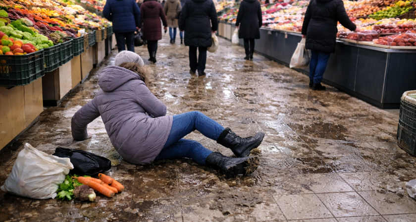 «Можно упасть и разбиться»: жители обсуждают состояние полов на рынке «Данко» в Саранске